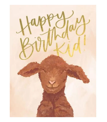 Foil Card-Birthday Goat | Ink You