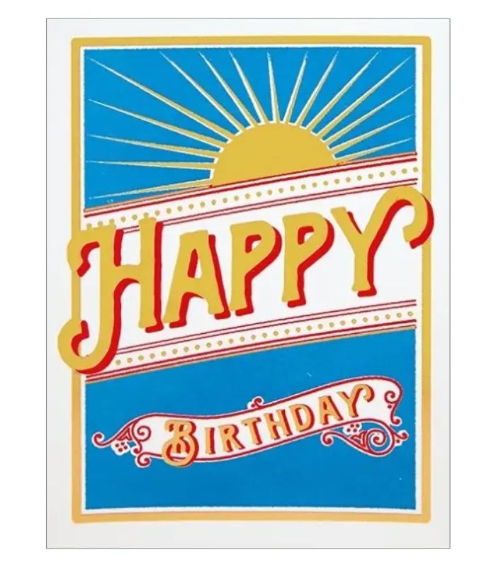 Foil Card-Birthday Star Burst | Ink You