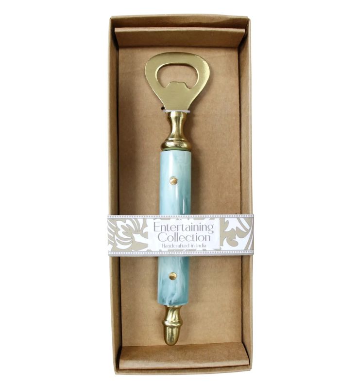 Bottle Opener Blue Marbelized | Ink You