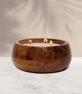 Wooden Bowl Candle - Jess - Spice - 15x7x15cm | Ink You