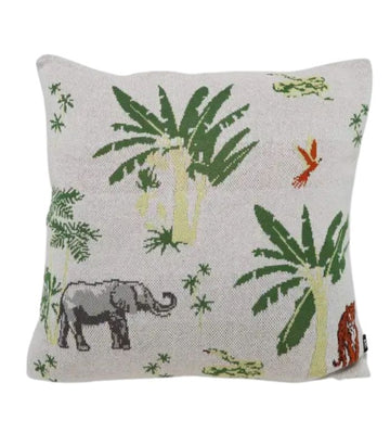 Kids Cushion - Jungle - Natural Cream - 45x45cm | Ink You