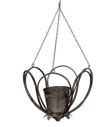 LARGE METAL HANGING PLANTER | Ink You