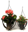 Petalled Base Metal Hanging Planter - Large | Ink You