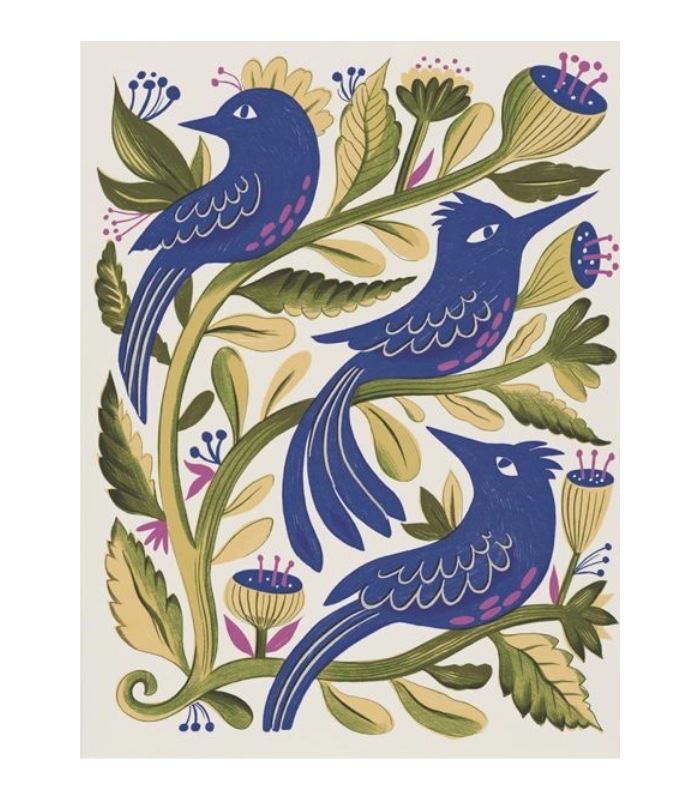 Card-Purple Birds | Ink You