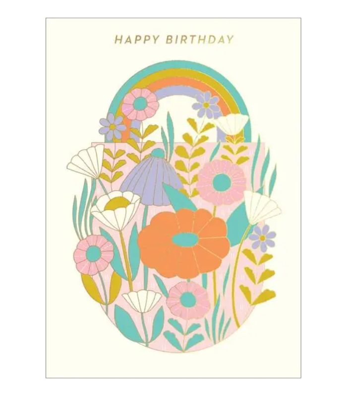Foil Card-Happy Birthday Daisies | Ink You