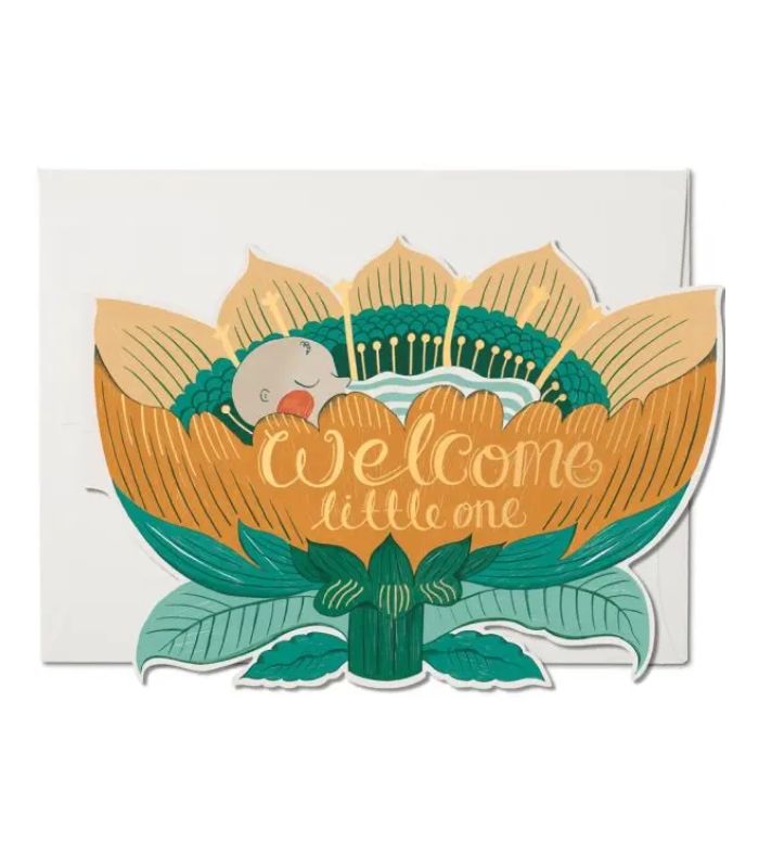 Foil Die Cut Card-Baby Blossom | Ink You