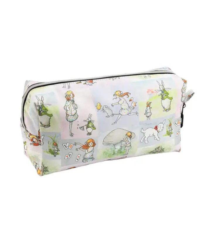 Alice In Wonderland Extra Large Canvas Cosmetic Bag | Ink You