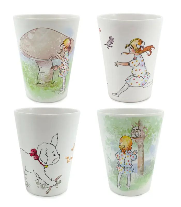 Alice in Wonderland Bamboo Drinking Cup Set | Ink You