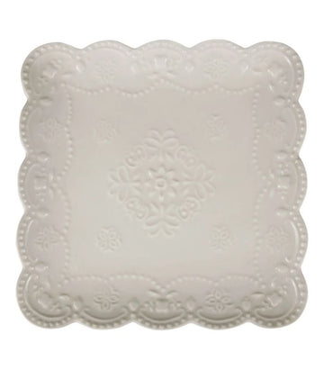 Tray Scallop Fleur Sq | Ink You