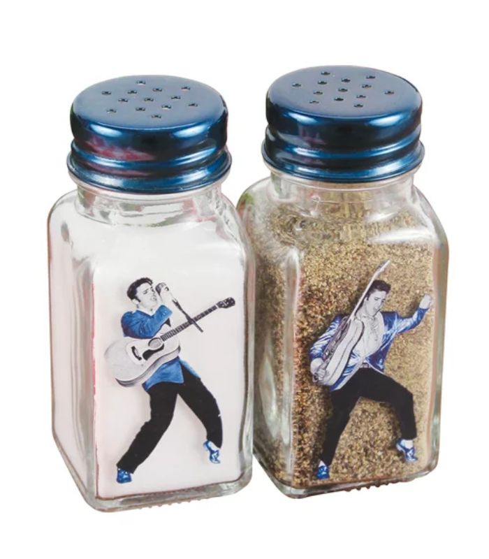 Elvis Salt and Pepper Shakers - Blue | Ink You