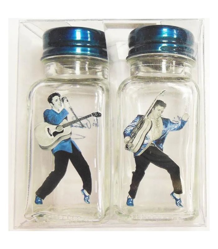Elvis Salt and Pepper Shakers - Blue | Ink You
