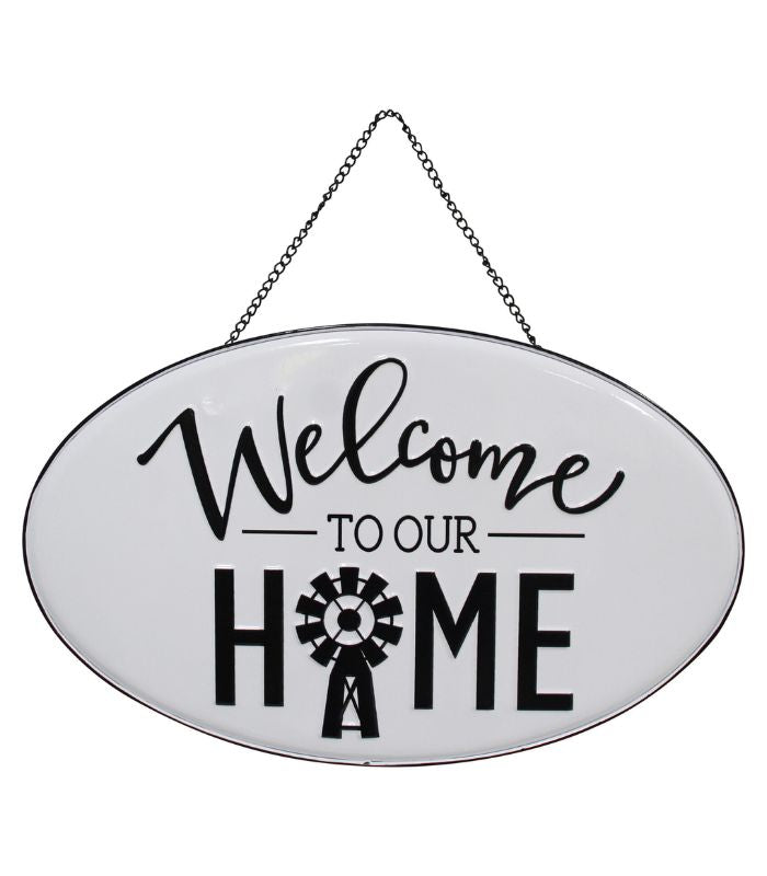 Welcome Home Tin Sign