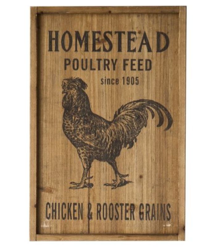 Homestead Poultry Feed Sign