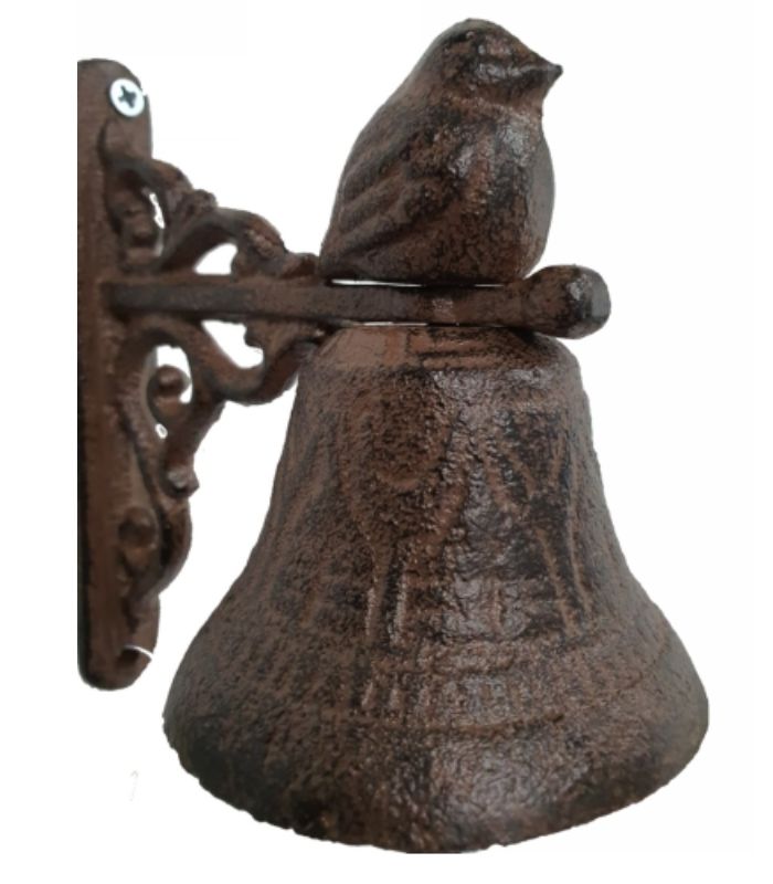 Cast Iron Sitting Bird Door Bell