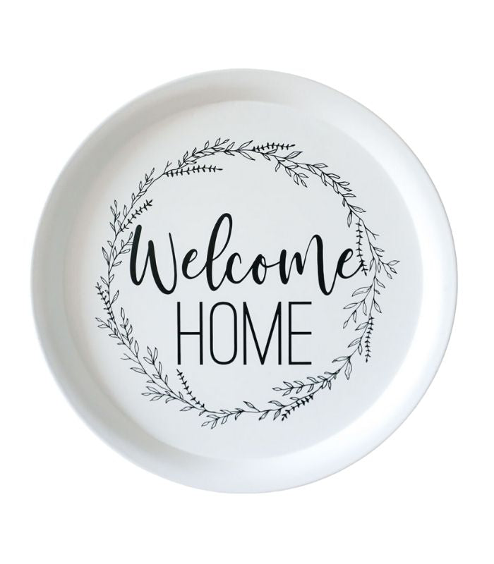 Welcome Home Round Quote Wall Art - 43x43 | Ink You