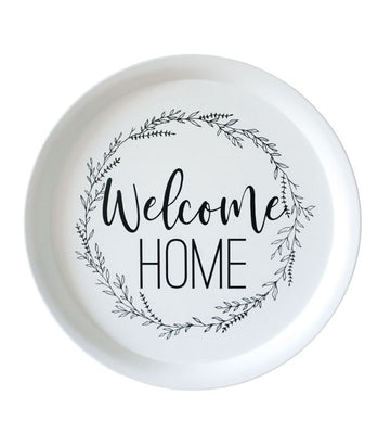 Welcome Home Round Quote Wall Art - 43x43 | Ink You