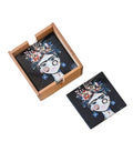 InkHeart Frida Kahlo Dark Ceramic Coasters Set of 4 | Ink You