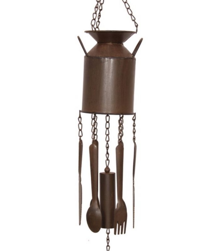 Cast Iron Milk Can Wind Chime