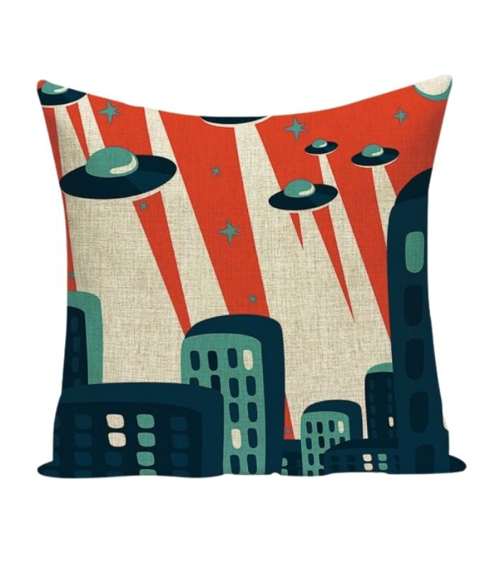 ufo attack indoor cushion cover 45x45 - 0