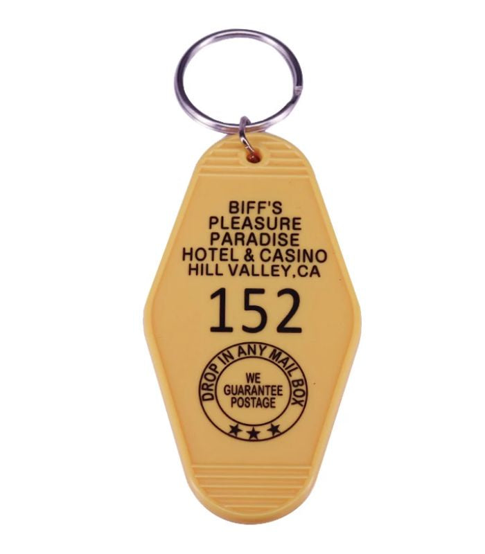 Back to the Future 2 Inspired Biff's Pleasure Paradise Key Tag