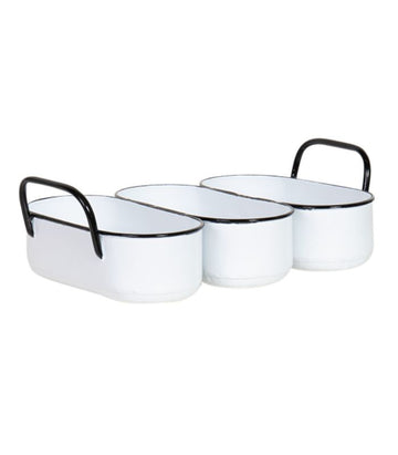 Cutlery Organiser Caddy - Black Rim