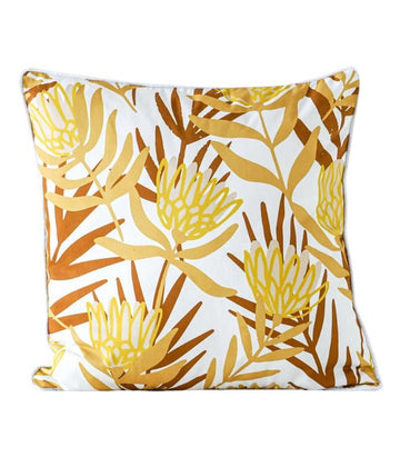 Mustard Protea - Indoor Cushion - 45x45 | Ink You