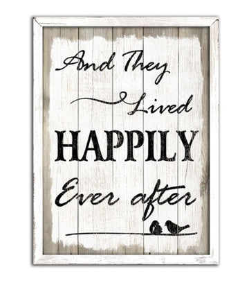 Lived Happily Ever After Wall Sign | Ink You