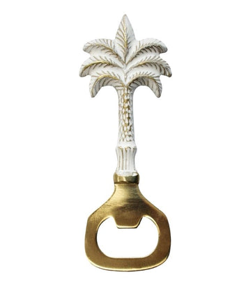 Palm Bottle Opener - Brass and White | Ink You