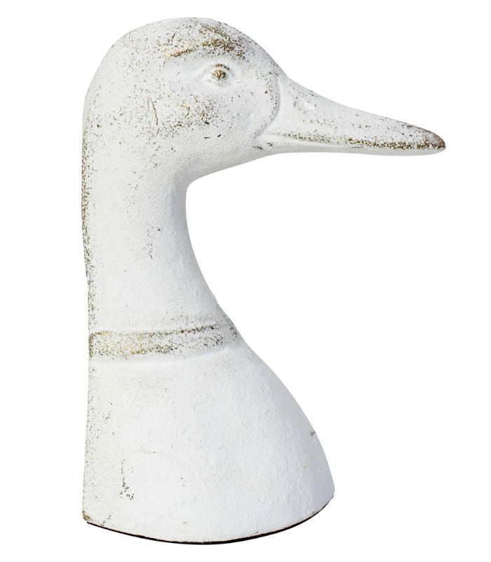 Rustic White Duck Bookend - Single | Ink You