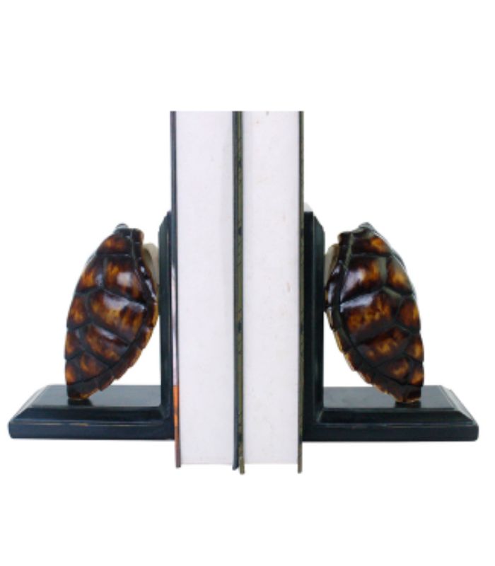 Toni Faux Turtle Shell Book Ends | Ink You