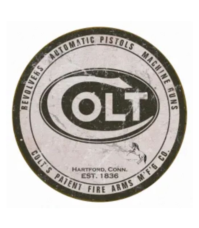 Colt Round Logo Tin Sign | Ink You