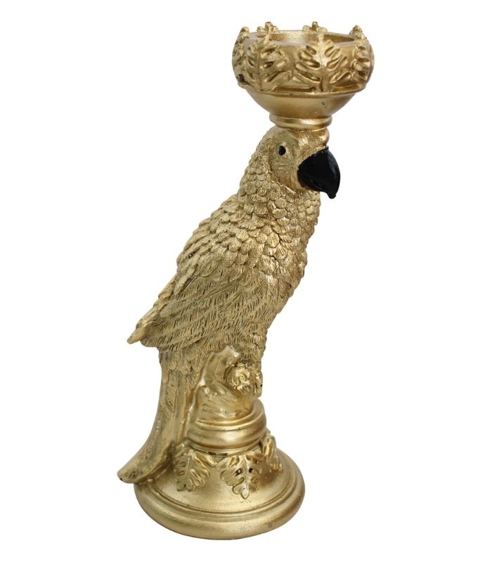 Noble Parrot Candle Holder