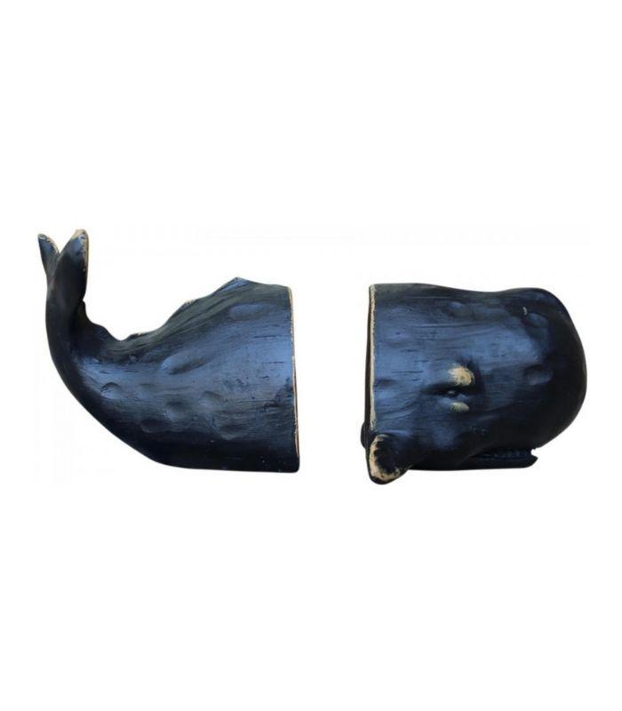 Whale Bookends - Dark - Pair | Ink You