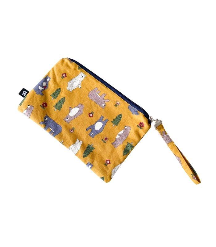 Zippered Pouch - Bear Forest | Ink You