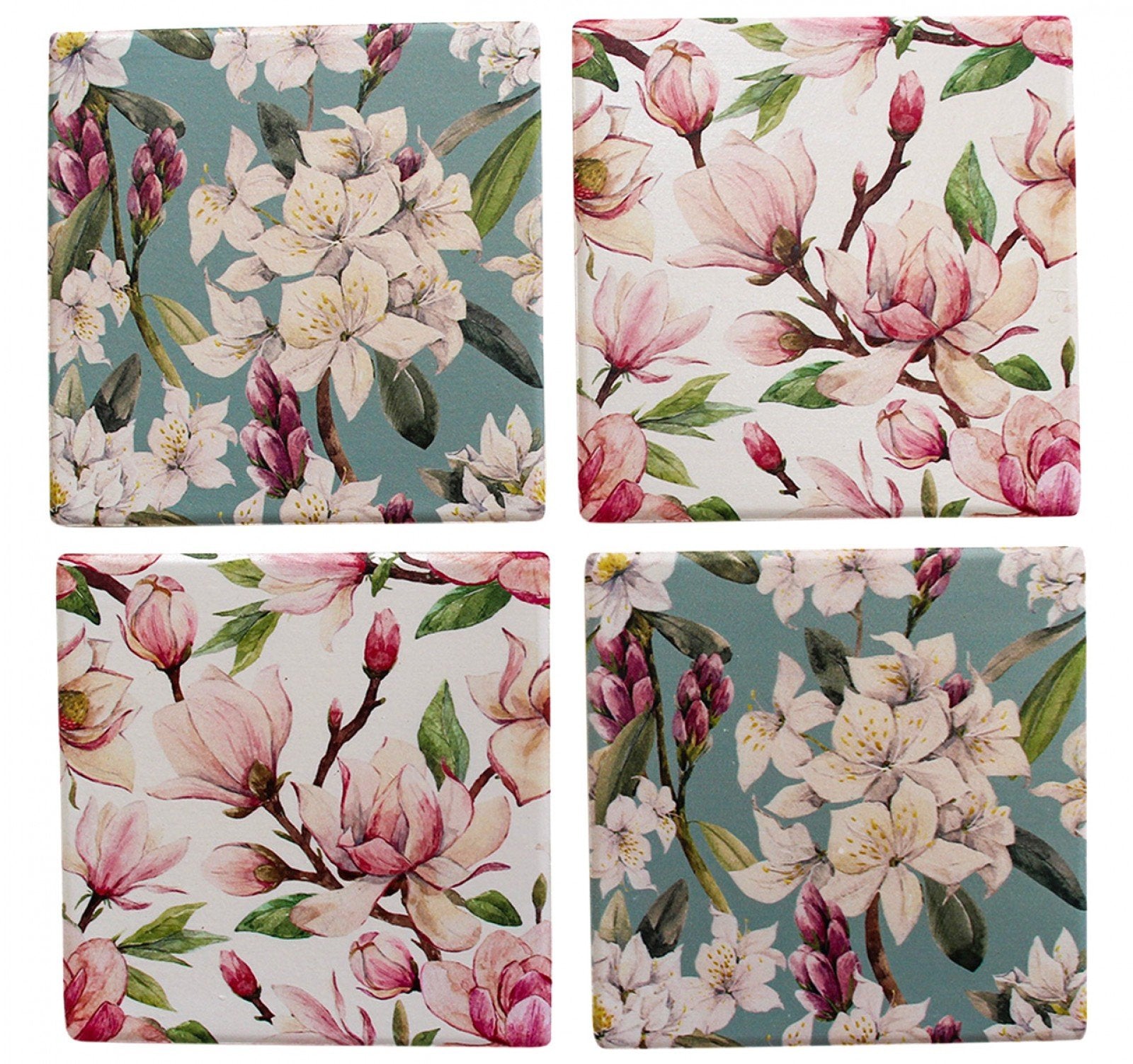 Magnolia Flower Coasters | Ink You