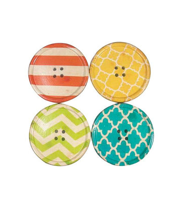 Patterned Button Coasters | Ink You