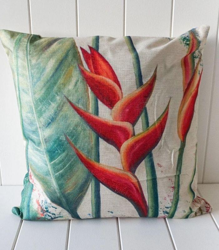 Heliconia A Cushion - Feather Filled - 45x45 | Ink You