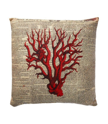 Red Coral Cushion - 40x40 | Ink You