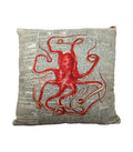 Red Octopus Cushion - 40x40 | Ink You