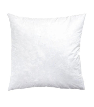 white feather filled indoor cushion insert heavy cover 45x45 - 0