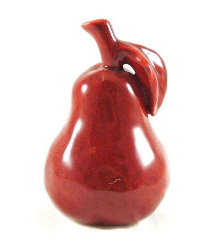 Decorative Item Ceramic Red Pear