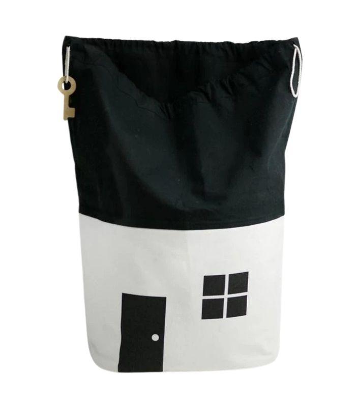 cotton canvas drawstring bag house - 0