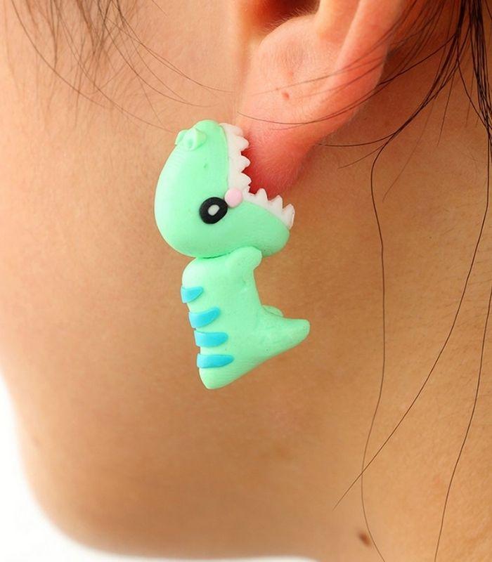 Earrings Bitey Dinosaur Stud Earrings