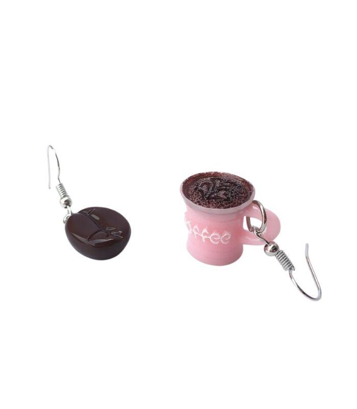 I Want Coffee Earrings - Pink | Ink You