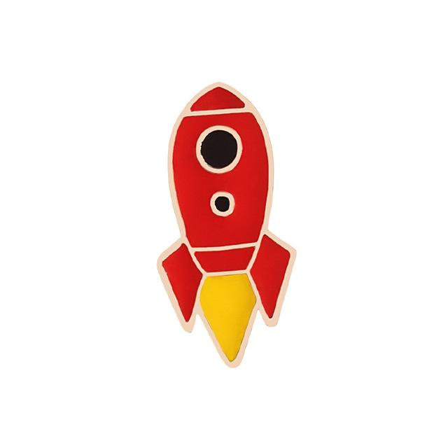 Red Rocket Enamel Lapel Pin | Ink You