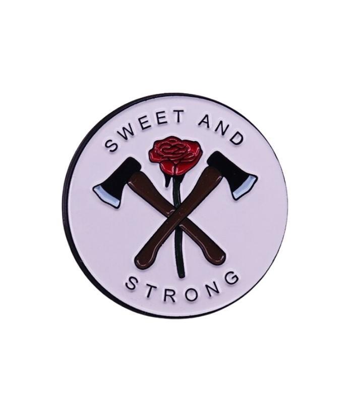 Sweet And Strong Enamel Pin | Ink You