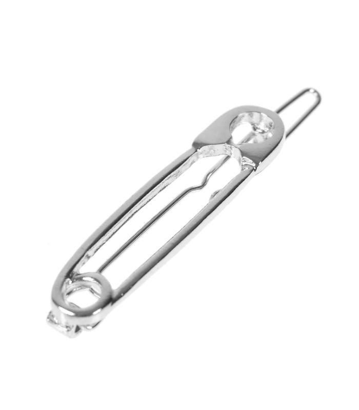 Safety Pin Hair Clip - Silver | Ink You