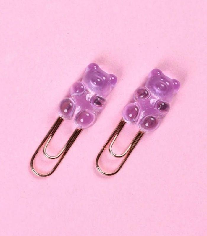 Gummy Bear Paperclips - Purple | Ink You