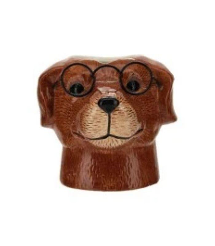 Golden Retriever With Glasses Dog Pot | Ink You