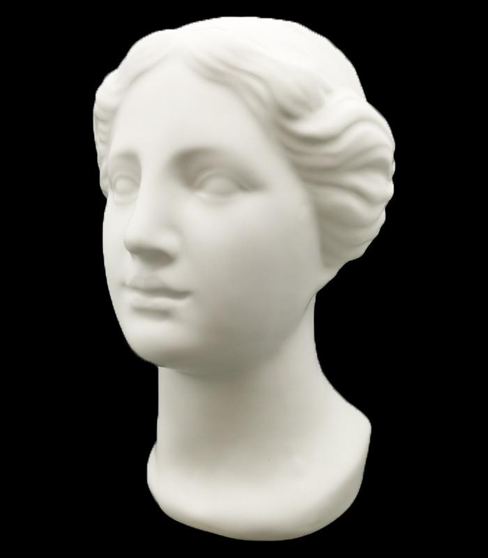 Portrait Woman Statue Vase - White | Ink You